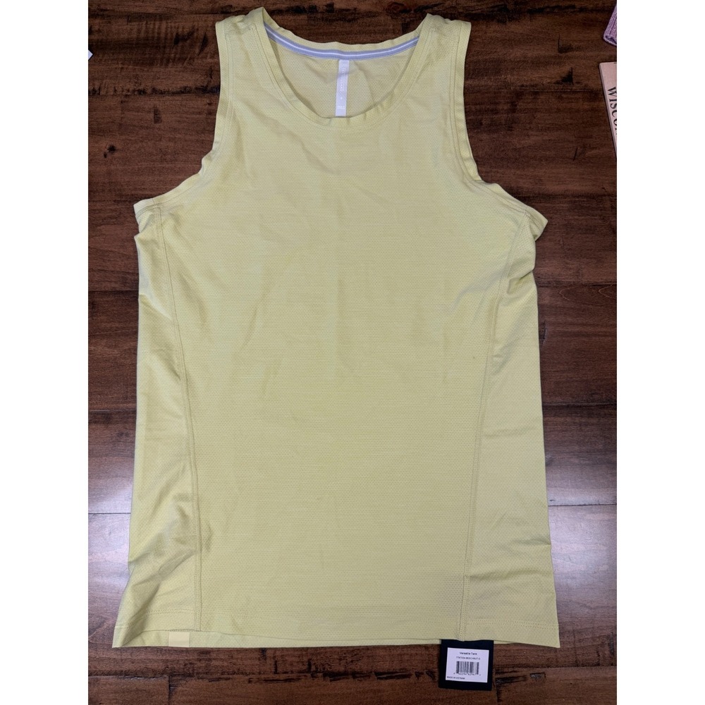 Ten Thousand Versatile Tank Mens Extra Small Beechnut Yellow Training Top NWT